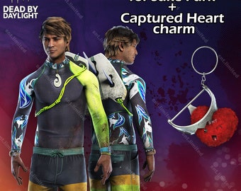 Dead by Daylight: Surf Survivor-outfit (voor Jake Park) en Captured Heart (Charm)