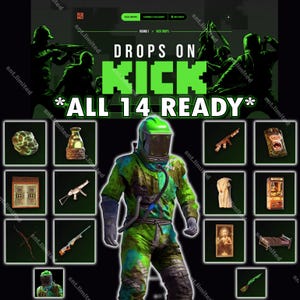 Rust Kick Drops Round 1 | up to 14 Item Total | STEAM PC Only - Etsy