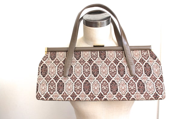 vintage oversized tapestry purse.