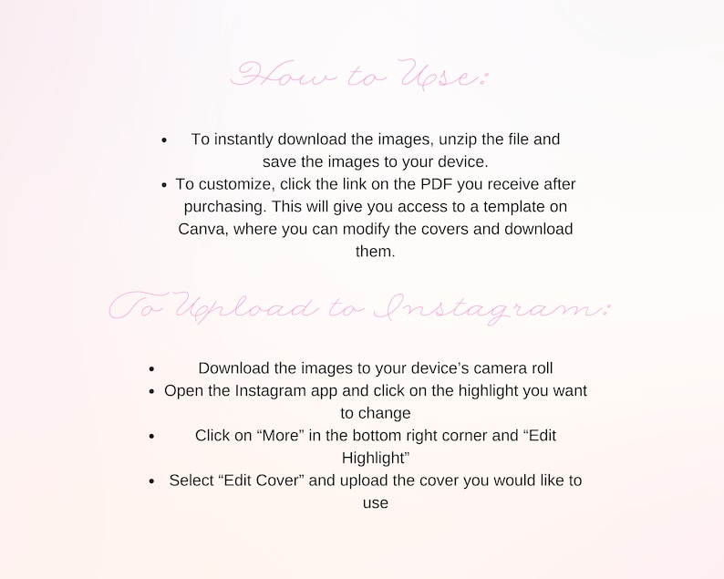 40 Neon Pink and White Gradient Instagram Story Highlight Covers, Icons ...