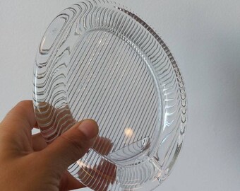 Vintage Mikasa 80s Ribbed Glass Oval Picture Frame