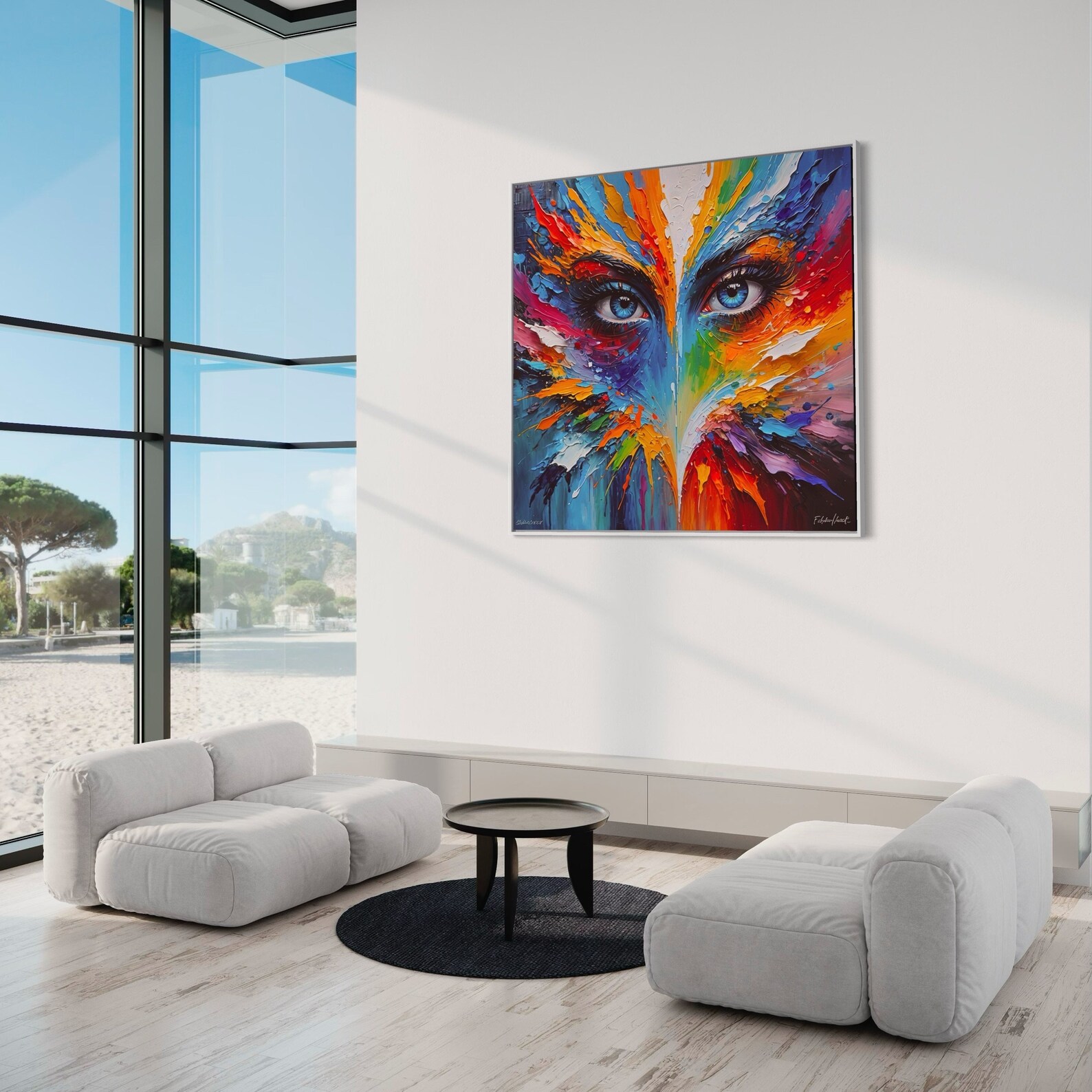 Eyes of Heart , Boom ,art, Digital, Home Decor, Wall Decor, Painting