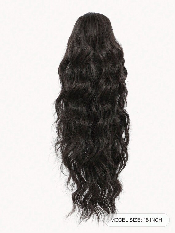 Pferdeschwanz-Extension 30,5 Cm – Synthetisch, Gelockt, Mit Spitze & Clips, Für Täglichen Style