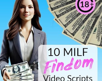 10 MILF Findom Video Scripts - onlyfans, novice beginner financial domination fansly fin dom camgirl adult solo content creator marketing