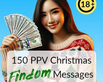 150 PPV Christmas Findom Messages -  pay per view messages for findom, onlyfans findom xmas PPV, financial domination, findom DMs, paypig
