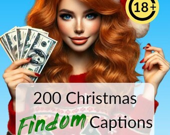 200 Findom Christmas Captions -  captions for findom, onlyfans findom captions, fansly, twitter, beginner findom, financial domination, xmas
