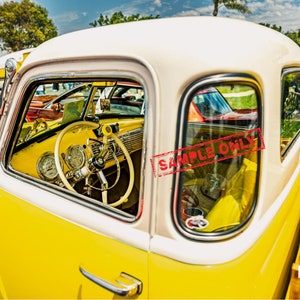 Chevy Truck Lowrider Aluminum Photo Print Hang Mount 4 different Photo Size Bottomsup805