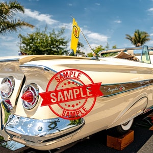 Chevy 1961 Impala Lowrider Aluminum Photo Print Hang Mount 4 different Photo Size Bottomsup805