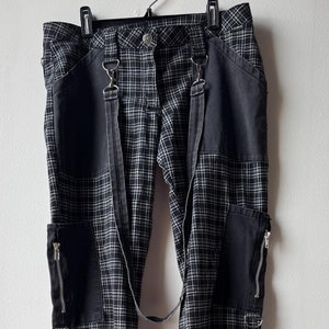 Y2K Vintage Serious Punky Plaid Pants Mall Goth Emo Hot Topic Grunge Punk