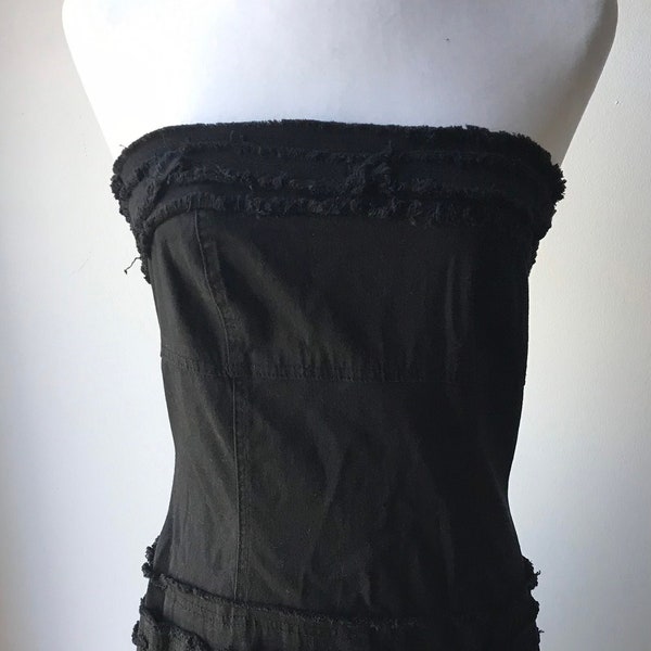 vintage Morbid Threads Noir Robe Bustier Goth Hot Topic