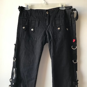 Y2K Tripp NYC Women's Black Capris Shorts Clam Diggers Mall Goth