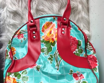 Vintage Bowling Bag Rocking Blue Retro 1960's Betty Brunswick - Etsy