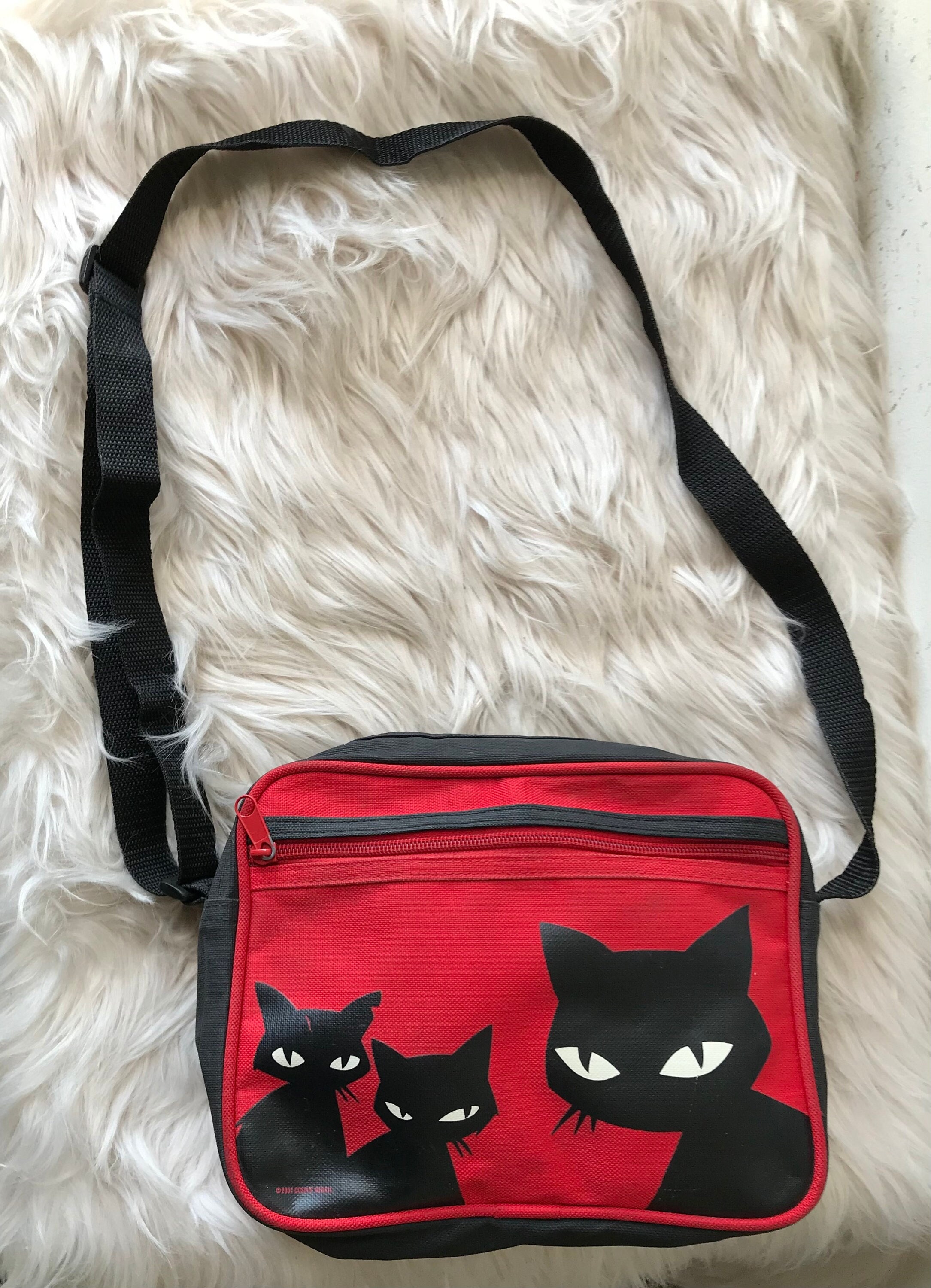 Vintage Emily the Strange Red Sabbath Cat Shoulder/crossbody Vintage Emily the Strange Red Sabbath Cat Shoulder/crossbody