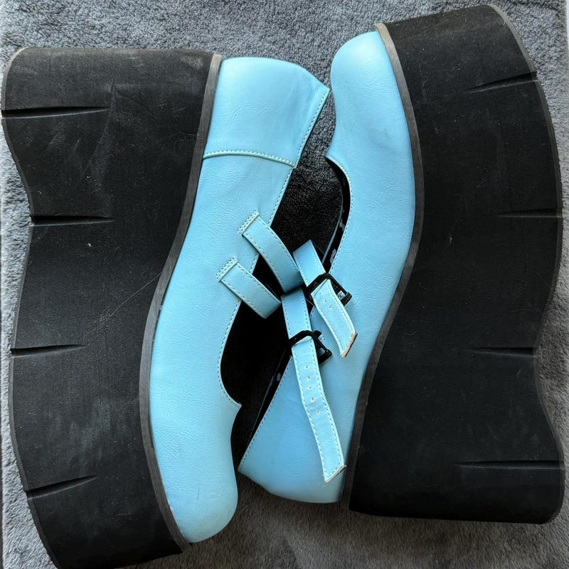 platform green shoes