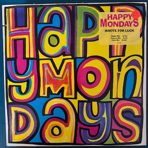 Happy Mondays - Wrote For Luck vinyl 12” single (1988)