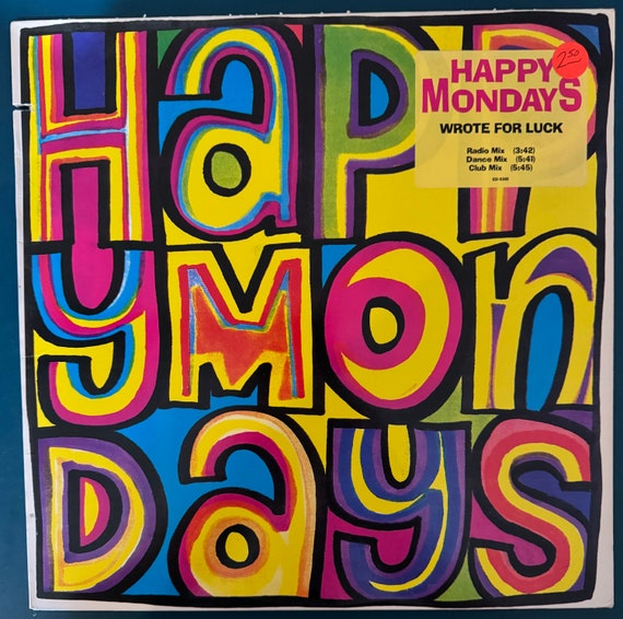 Happy Mondays - Wrote for Luck Vinyl 12” Single (1988) - Etsy Happy Mondays - Wrote for Luck Vinyl 12” Single (1988) - Etsy