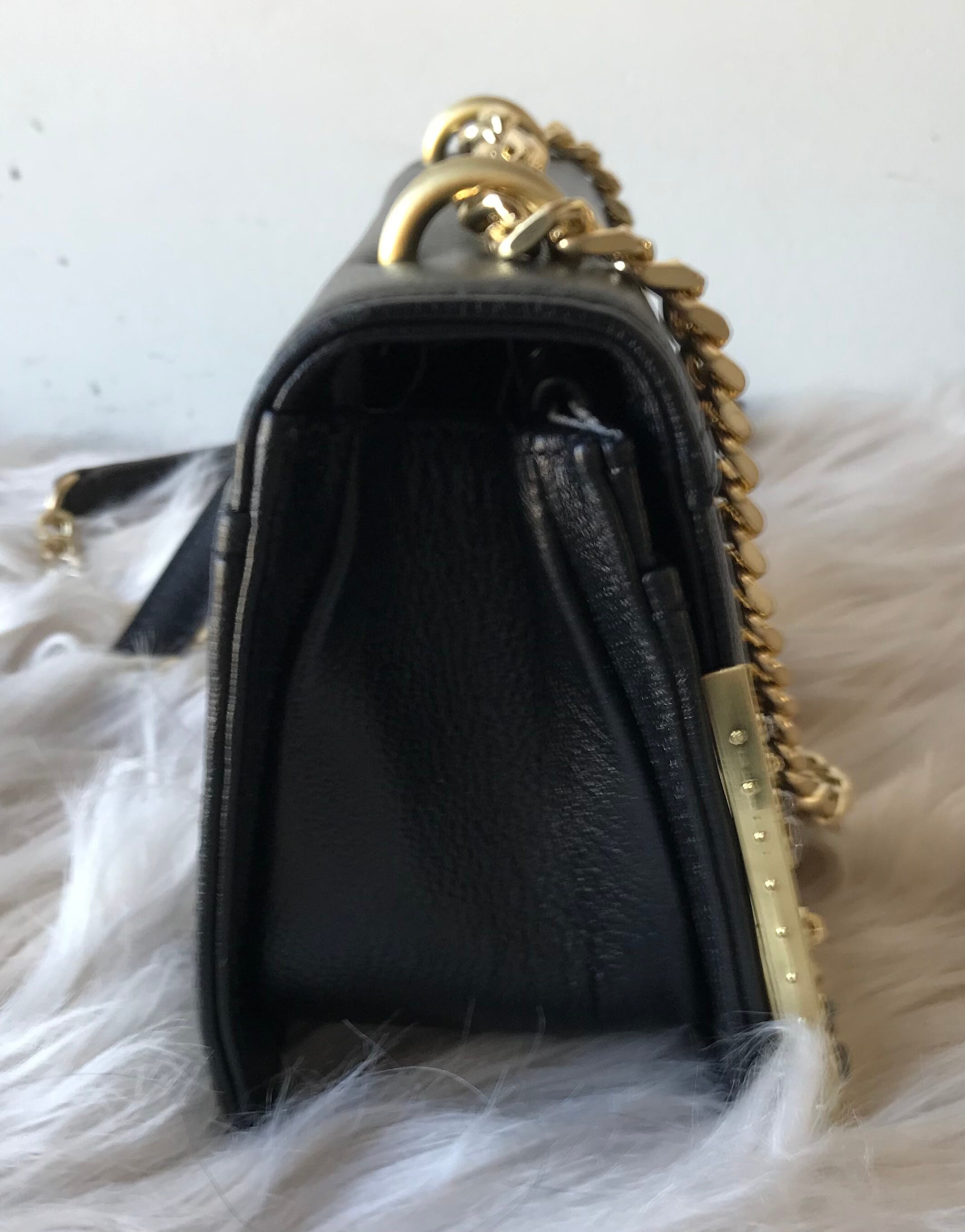Aimee Kestenberg Black Crossbody Box Purse With Metallic  display picture 3