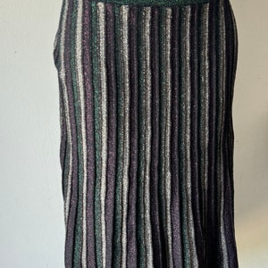Jupe longue multicolore Nanette Lapore avec taille élastique Gothique Coachella Boho Retro NWT image 2