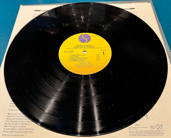 デペッシュ・モード - Some Great Reward ビニール LP (1984) - Etsy 日本