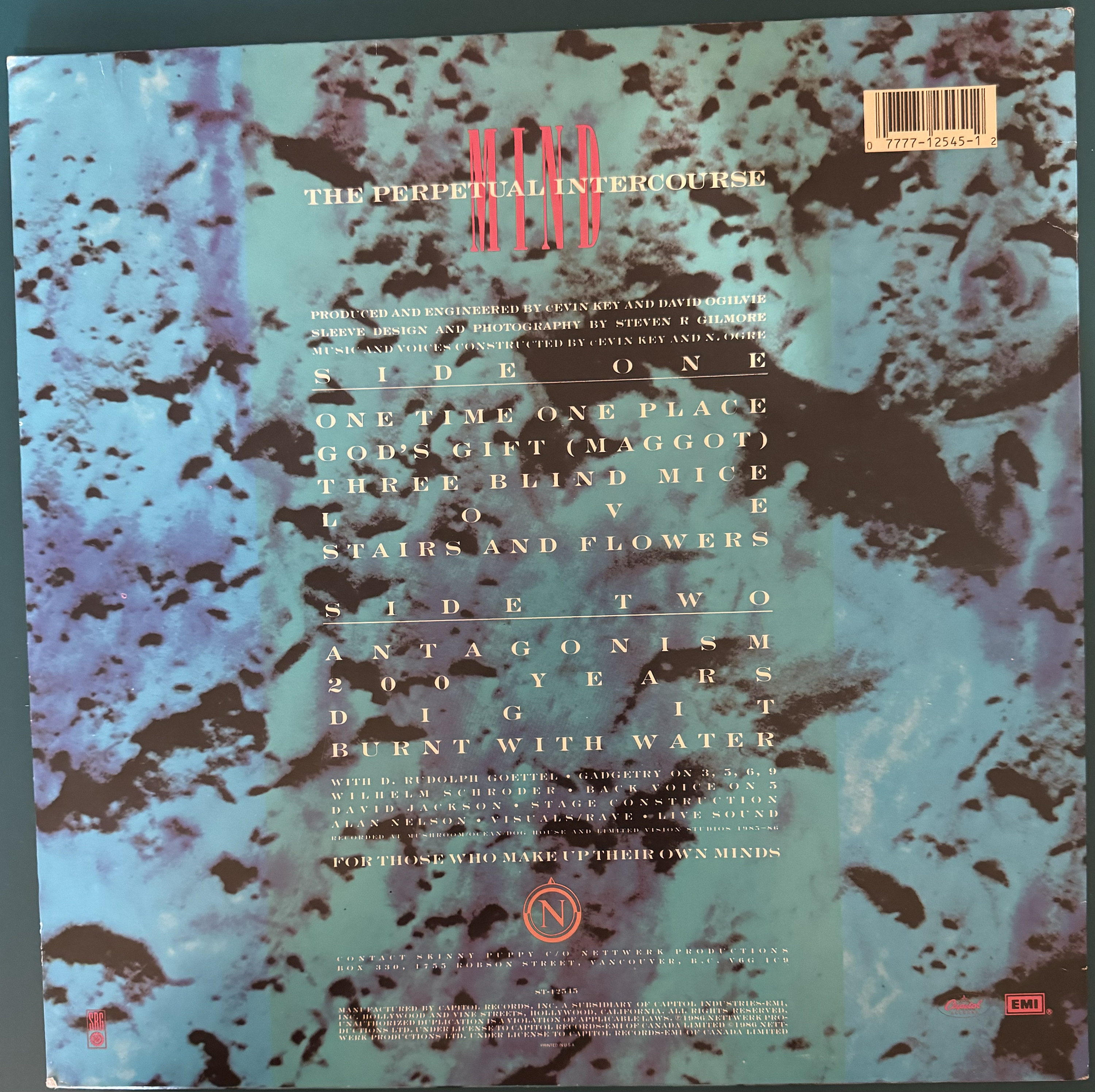 Buy Skinny Puppy - Mind: the Perpetual Intercourse Vinyl LP