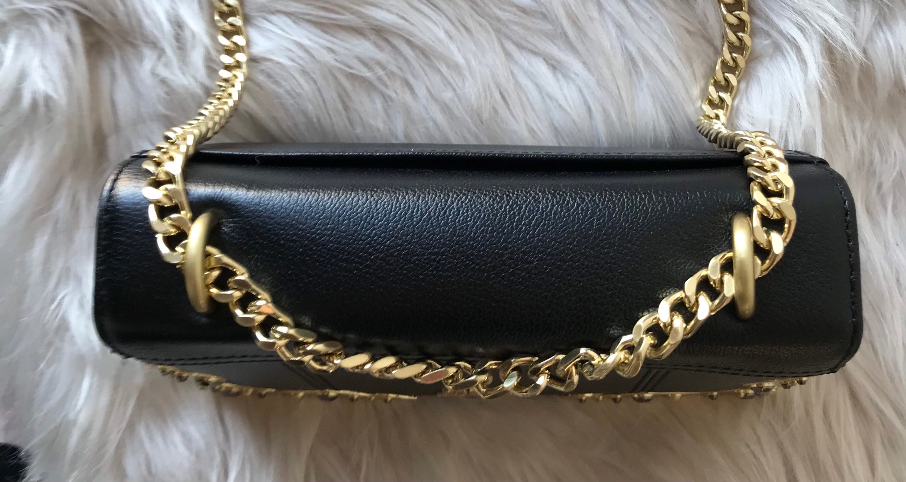 Aimee Kestenberg Black Velvet Bag with Gold Zipper Pull Aimee Kestenberg Black Crossbody Box Purse With Metallic  main image 3