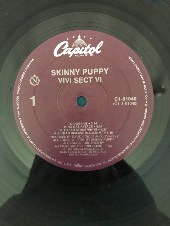 Skinny Puppy - Vivisectvi Vinyl LP (1988) - Etsy
