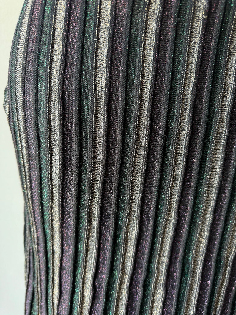 Jupe longue multicolore Nanette Lapore avec taille élastique Gothique Coachella Boho Retro NWT image 3