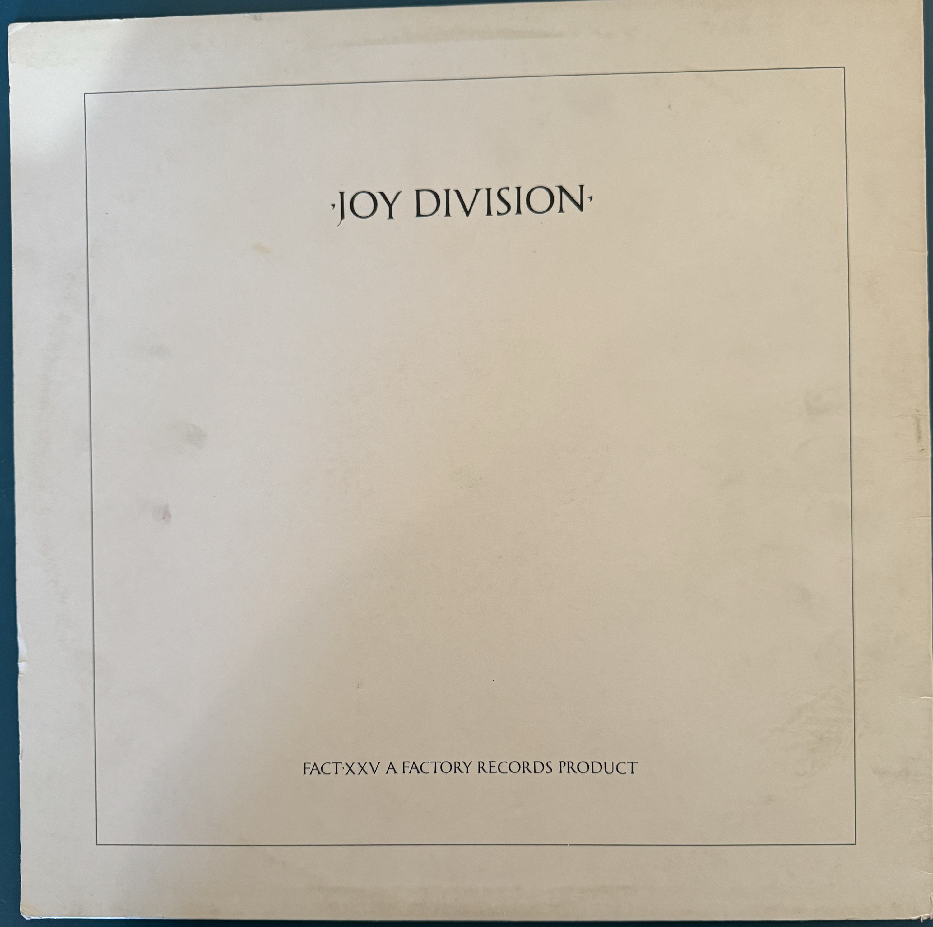 Joy Division - Closer Vinyl LP (1980) - Etsy