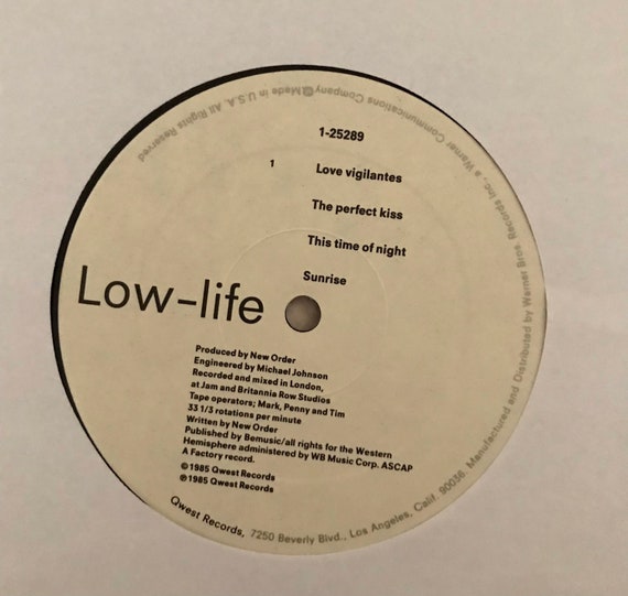 New Order Low Life Vinyl Lp 1985 Etsy