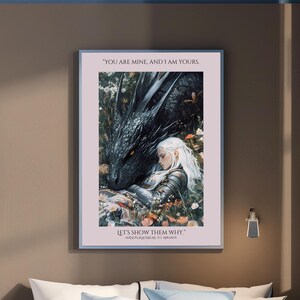 Throne of Glass Poster | Abraxos and Manon Decor | TOG Decor | Throne Of Glass Decor | Abraxos Poster | TOG Poster image 2