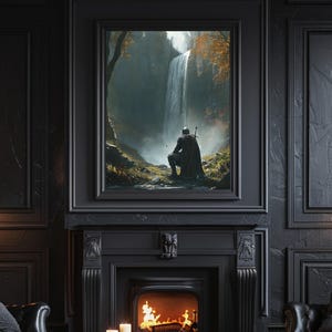 Fantasy Poster, Knight Poster, medieval Poster, Medieval decor, Fantasy decor, Dark Fantasy, Booktok decor Medieval art, DnD decor, DnD gift