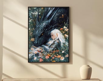 Throne of Glass Poster | Abraxos and Manon Decor | TOG Decor | Throne Of Glass Decor | Abraxos Poster | TOG Poster