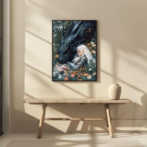 Throne of Glass Poster Digitaldruck | Abraxos und Manon Dekor | TOG Dekor | Thron Aus Glas Dekor | Abraxos Poster | TOG Poster