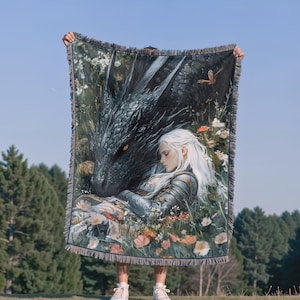 Throne of Glass Blanket | Abraxos and Manon Decor | TOG Decor | Throne Of Glass Decor