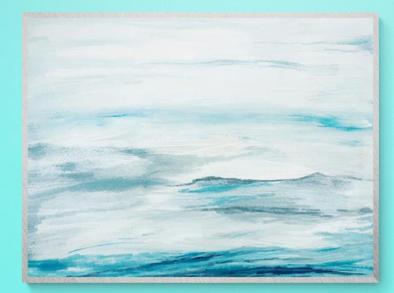 Acrylic Impasto Seascape Art with Distinctive Texturing