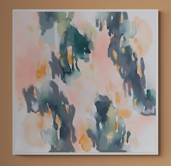 Watercolor Art Abstract Wall Art Prints - Instant Download, Modern Room Decor