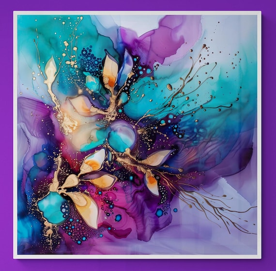 Alcohol Ink Art for Contemporary Home Decor