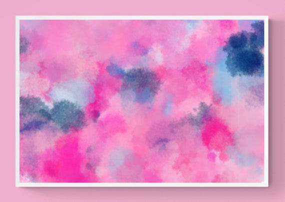Abstract Pastel Artwork for Stylish Home Decor, Elegant Wall Painting