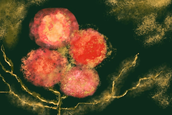 Watercolor Art Botanical Print - Floral Decoration Art