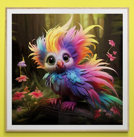 Abstract Digital Fantasy Art Download, Printable Wall Decor, Modern Home Art, Instant Download, Wall Art Print