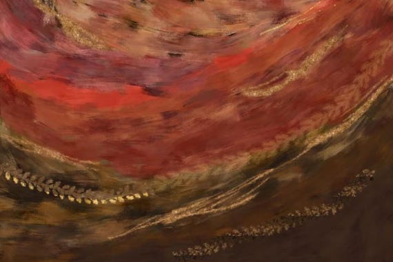 Autumn Secrets  Digital Texture Art Print