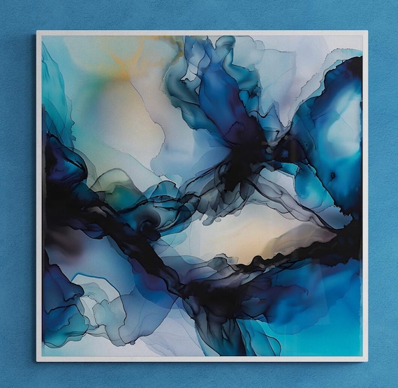 Abstract Digital Ink Art - Instant Download Contemporary Wall Decor