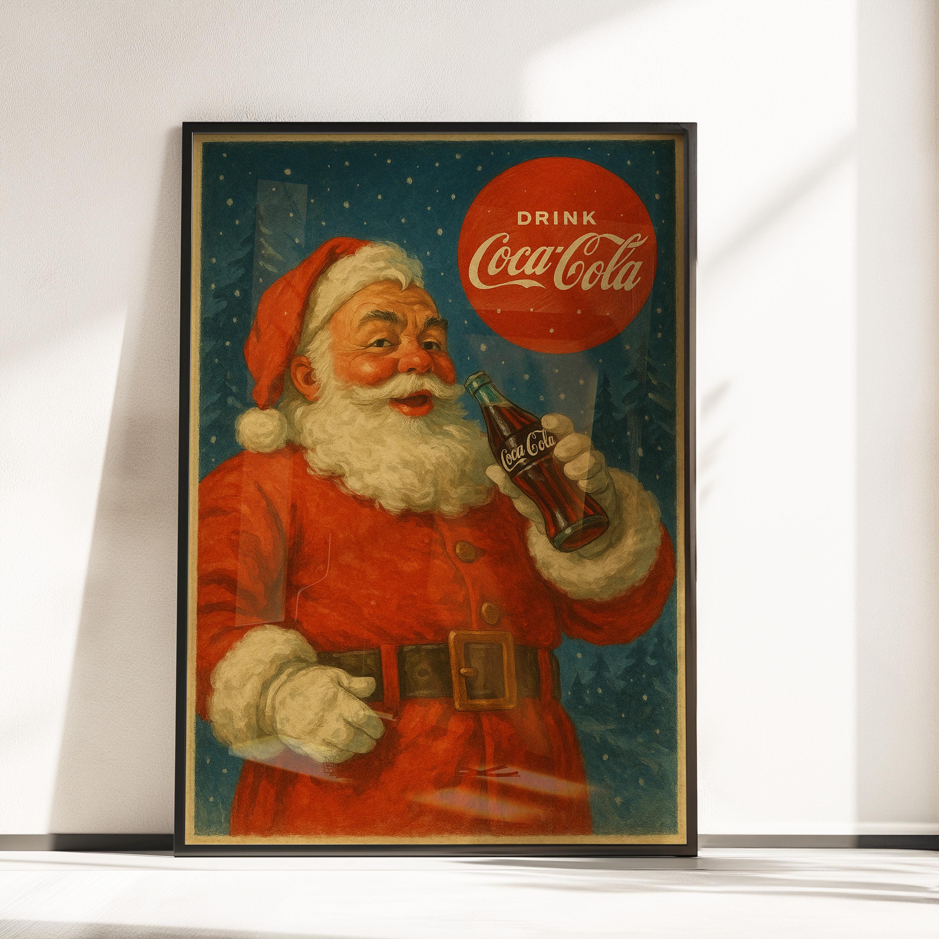 Vintage Coca Cola Poster - Retro Coca Cola Advert - Coca Cola