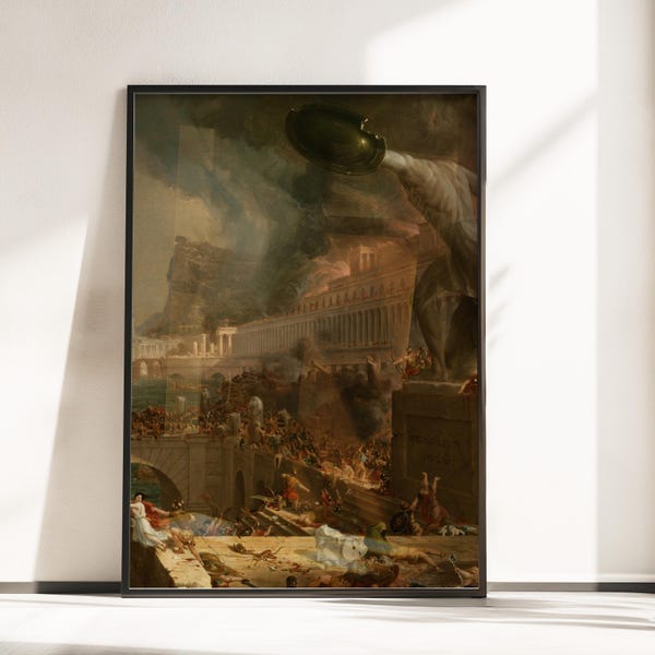 The Fall of Rome Painting - Etsy