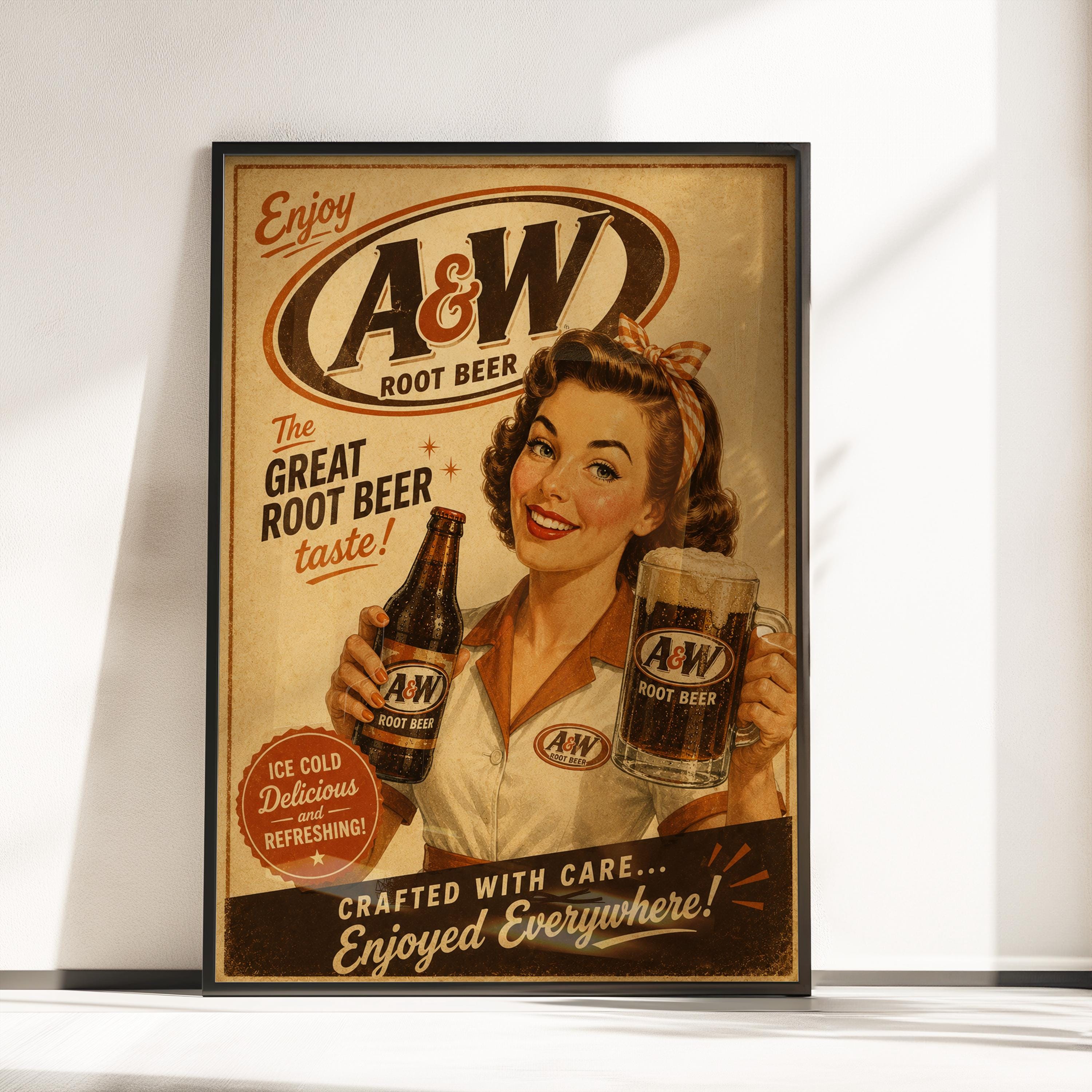 A & W Root Beer Sign - Etsy