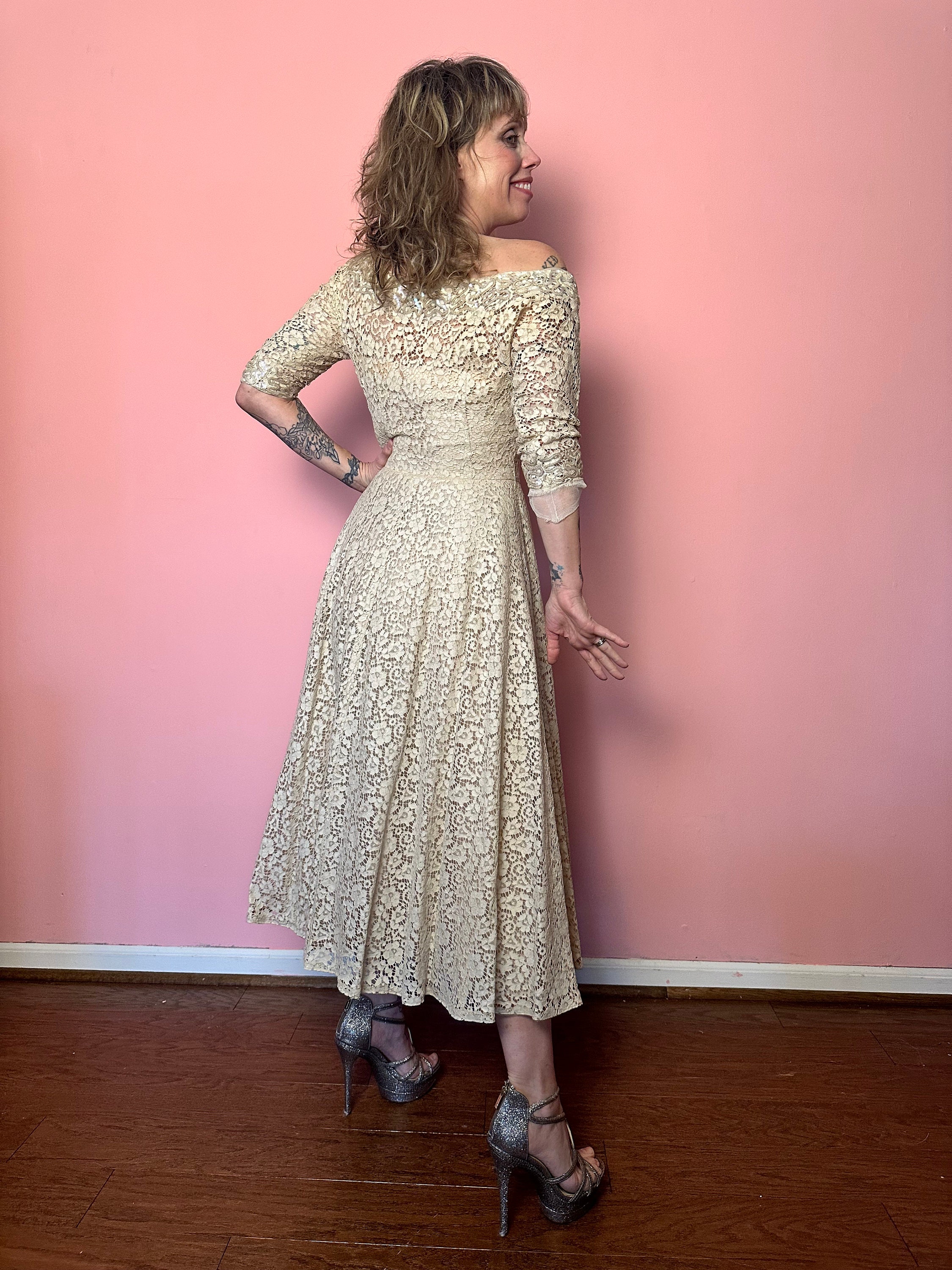 cornflower blue lace dress Dinah Lace And Satin Maxi Dress - Cornflower Blue main image 0
