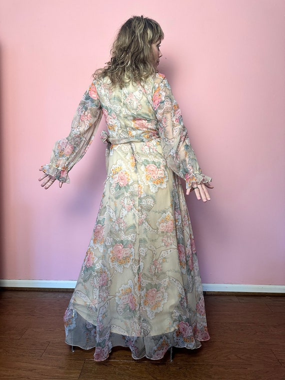 Rona floral 1970s gown - image 2