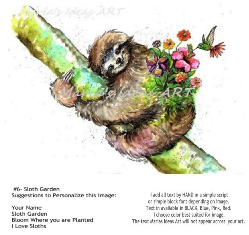 Funny sloth art Nursery wall art Mom and baby Personalized wall art Sloth wall art Marias Ideas Art Sloths Marias Ideas