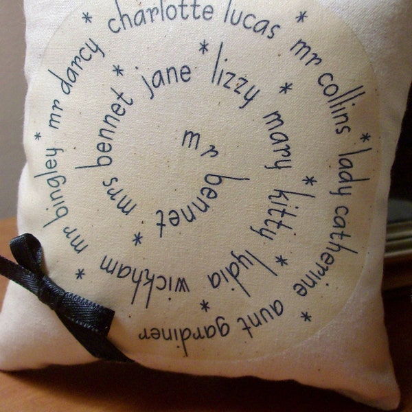 Simply Jane-HomeSpun Pride and Prejudice Character Sachet\/Mini Pillow