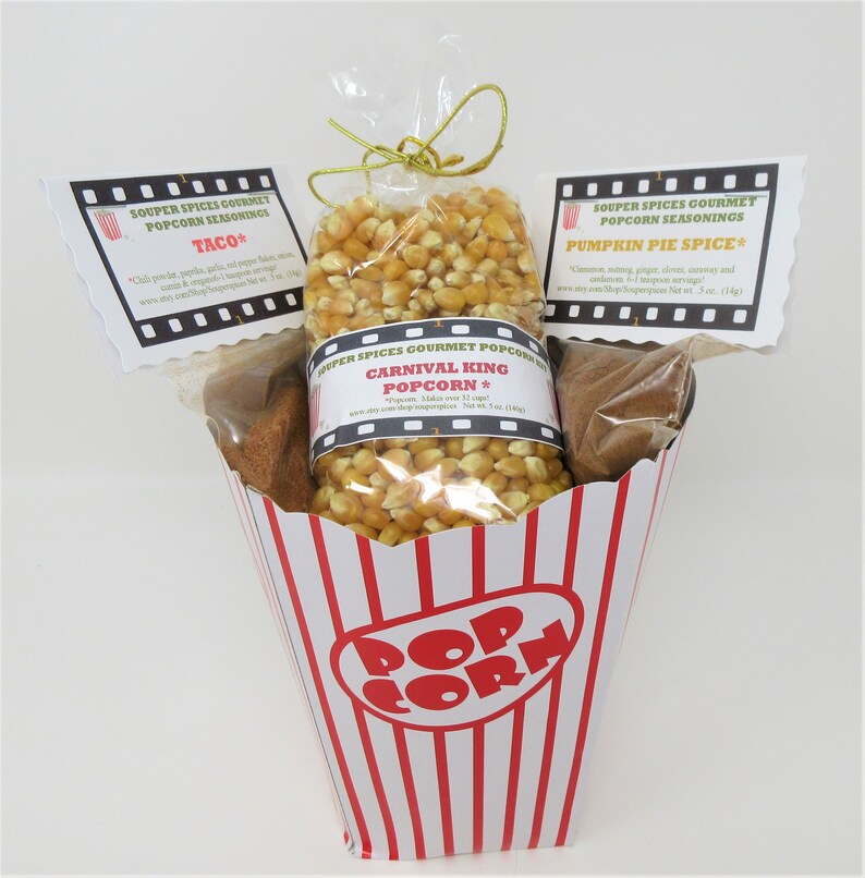Popcorn 30 Oz Popcorn Gift Set Popcorn Kit Popcorn Mix Etsy